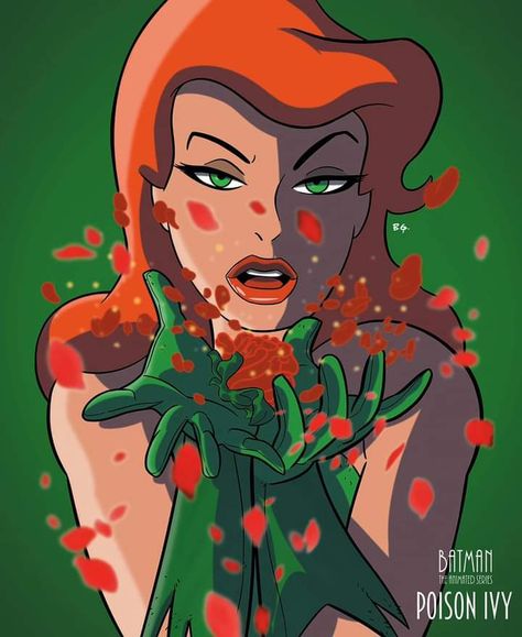 Poison Ivy Marvel, Poison Ivy Cartoon, Pamela Isley, Poison Ivy Dc Comics, Poison Ivy Batman, Gotham Girls, Batman Artwork, Batman The Animated Series, Pinturas Disney