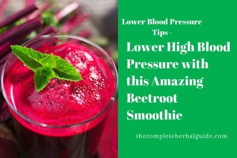 Here a beet smoothie for high blood pressure. Beetroots can lower blood pressure (hypertension), which may lead to a reduced risk of heart disease and several other diseases. Recipe For High Blood Pressure, Herbal Guide, Beets Smoothie Recipes, Beet Juice Recipe, High Blood Pressure Recipes, Lower Blood Pressure Naturally, Beet Smoothie, Juice Fast, Beet Juice