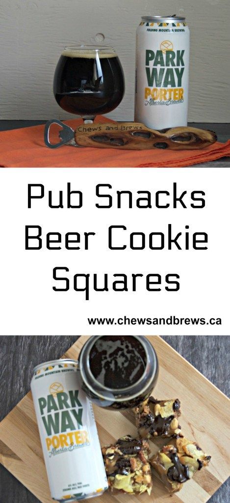 Pub Snacks Beer Cookie Squares ~ www.chewsandbrews.ca Pub Snacks, Cookie Squares, Pub Snack, Beer Cookies, Fantastic Recipes, Cookie Base, Bar Recipes, Favorite Appetizers, Beer Recipes