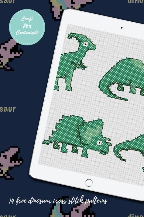 Free Dinosaur Cross Stitch Patterns, Cross Stitch Dinosaur Pattern, Dinosaur Cross Stitch Pattern Free, Small Cross Stitch Patterns Free, Simple Cross Stitch Patterns, Dinosaur Cross Stitch Pattern, Dinosaur Cross Stitch, Christmas Cross Stitch Patterns Free, Unique Cross Stitch