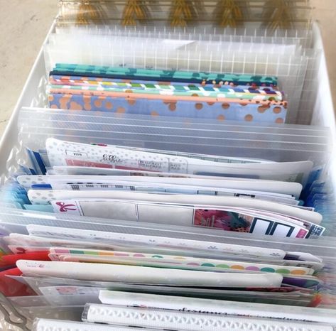 Organizing stickers for your planner can be confusing and overwhelming. Check out these ideas for sticker organization and get started taming the chaos of your sticker collection. Sticker Organization Ideas, Scrapbook Sticker Organization, Organizing Stickers, Scrapbook Supplies Organization, Mail Art Envelopes, Scrapbook Design Layout, Scrapbook Organization, Sticker Organization, Sticker Storage