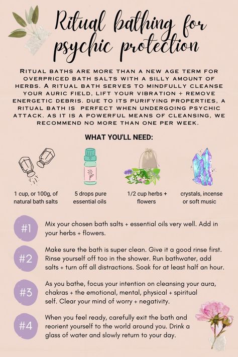 Heart Cleanse, Psychic Shield, Spiritual Cleansing Bath, Witchcraft Tips, Spiritual Baths, Potions Recipes, Soulmate Signs, Gross Things, Auric Field