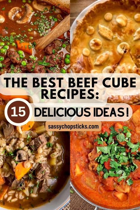 If you're cooking for a special occasion or craving a comforting meal, these delicious beef cube recipes are sure to become family favorites. Easy Dinner Recipes With Beef Cubes, Small Beef Cubes Recipes, Fine Beef Cubes Recipe, Beef Cubes Recipe Dinners Crock Pot, Recipes For Beef Cubes, Beef Fine Cube Recipes, Cube Beef Recipes, Beef Cube Recipes, Beef Cubes Recipe