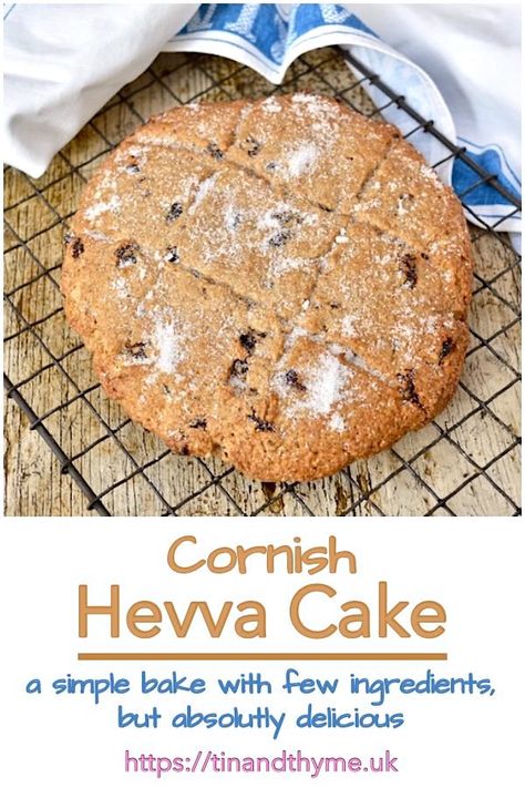 Cornish Hevva Cake (sometimes known as Heavy Cake) | Tin and Thyme English Cake Recipes, Heavy Cake Recipe, Celtic Cooking, English Cake Recipe, Cornish Recipes, Country Desserts, Light Fruit Cake, Fruit Cake Cookies, British Recipes