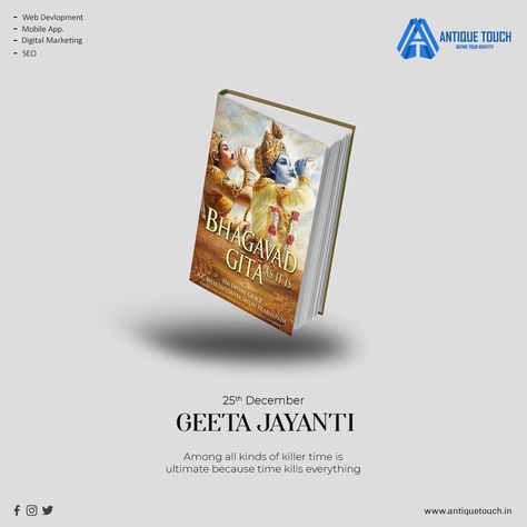 Gita Jayanti Posts, Geeta Jayanti, Gita Jayanti, Office Posters, Office Poster, Hinduism Art, Natural Logo, Poster Ideas, Happy Independence