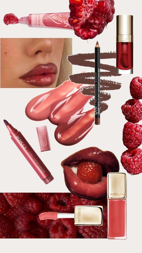 Raspberry lips Raspberry Lips, Makeup Lips, Aesthetic Makeup, Hair And Nails, Raspberry, Makeup Looks, Lips, My Style, Makeup