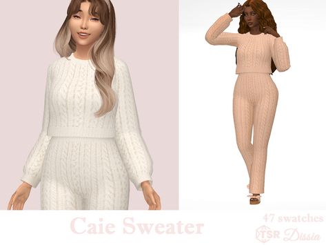 Cropped Knitted Sweater, Sims 4 Sims, Cc Sims4, Knitted Loungewear, Sims 4 Children, Sims 4 Teen, Sims 4 Toddler, Sims 4 Mods Clothes, Sims4 Cc