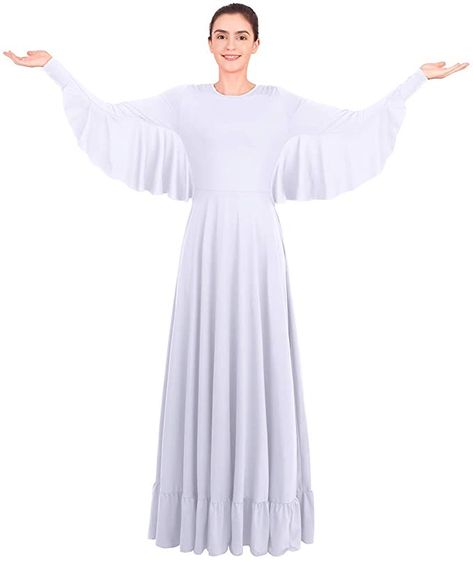 Praise Dress, Worship Dress, Praise Dance Dresses, Standard Dance, Worship Praise, Skirt Costume, Praise Dance, Dance Wear Ballet, Ruffled Tunic