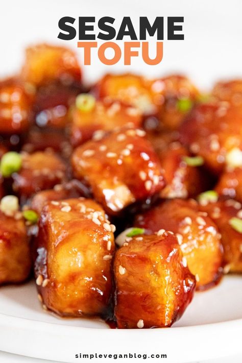 Firm Tofu Recipes, Making Tofu, Best Tofu Recipes, Tofu Recipes Healthy, Tofu Recipes Easy, Sesame Tofu, Fusion Recipes, Cooking Tofu, Tofu Recipes Vegan