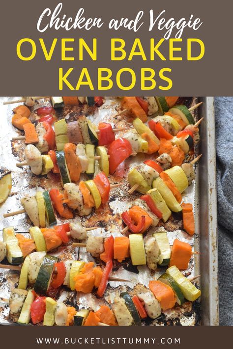 How To Cook Kabobs In The Oven, Baked Chicken Kabobs Oven, Baked Kabobs, Kebabs In The Oven, Baked Chicken Kabobs, Chicken Kabobs In The Oven, Uc Recipes, Lemon Herb Marinade, Kabobs In The Oven