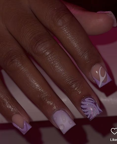 Shirt Nail Design Ideas, Natural Nail Designs Short, Short Square Nails Summer, Teal Acrylic Nails, Short Nail Inspo, Purple Acrylic Nails, Hard Nails, Girly Acrylic, Grunge Nails