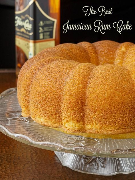 Jamaican Rum Cake. The best recipe I've tried! A dense yet moist cake infused with a rum & butter syrup that just takes the deliciousness to a whole other level. Utterly irresistible!! #homemadecake #scratchcake #birthdaycake #celebrationcake #oldfashionedbaking #oldfashionedrecipes Jamaican Rum Cake Recipe, Rum Cake Recipe From Scratch, Caribbean Rum Cake, Jamaican Rum Cake, Rum Cakes, Cake Recipes Uk, Rum Butter, Rum Cake Recipe, Rock Recipes