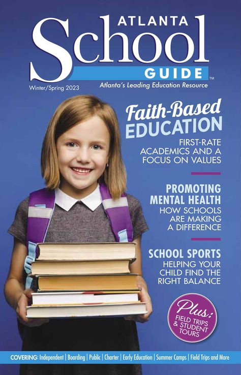 Atlanta’s leading education resource provides a wealth of information for parents and educators. Guide Cover Design, Graphic Design Magazine, School Guide, Education Magazine, Mobile App Design Inspiration, Catholic School, Christian School, Learning Disabilities, Early Education