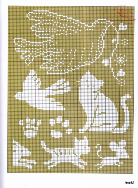 Mouse Cross Stitch Pattern, Cross Stitch Silhouette, Funny Cross Stitch Patterns, Pola Kristik, Cross Stitch Bird, White Cross, Cat Cross Stitch, Pixel Pattern, Cross Stitch Funny