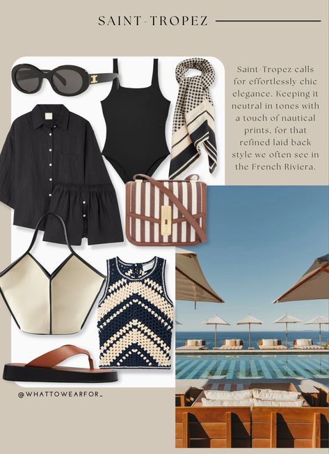 What to wear for a holiday in Saint-Tropez St Tropez Dinner Outfit, St Tropez Style Fashion, St Tropez Aesthetic Outfit, St Tropez Outfit Ideas, Saint Tropez Outfit, St Tropez Aesthetic, St Tropez Style, Holiday Outfits Summer, Personal Style Inspiration