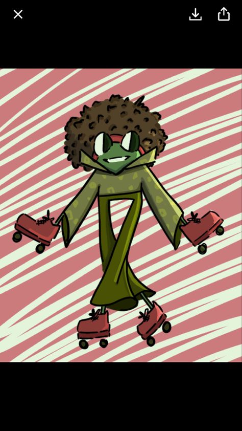 I wanted a disco frog, she drew a disco frog, I am very, very please xD His name is Dr. aulihondro mortimer Disco Frog, Spotify Playlists, Carnival, Mario Characters, Drawings, Fictional Characters, Art