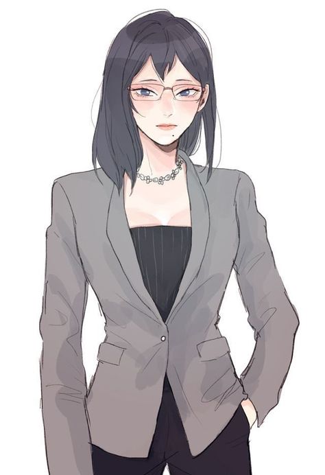 Anime Business, Suit Drawing, Woman In Suit, Haikyuu Wallpaper, Kageyama Tobio, Sarada Uchiha, Haikyuu Characters, Haikyuu Fanart