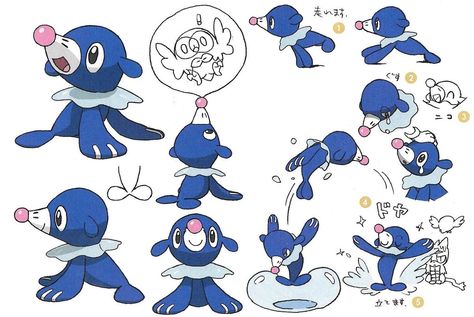 Sketch Pokemon, Popplio Pokemon, Pokemon Concept, Art Evolution, Concept Art Books, Pokémon Anime, Conceptual Artwork, Pokemon Official, Pokemon Sketch