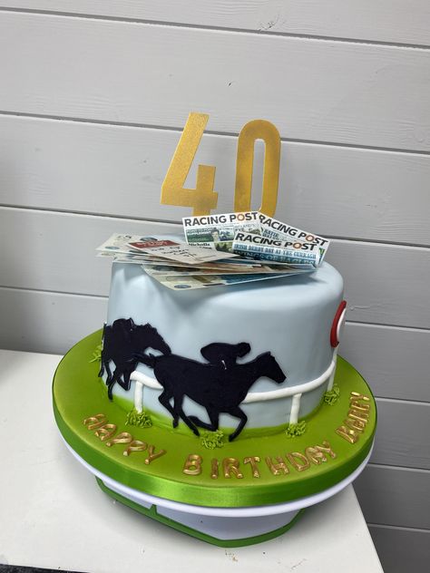 Scrabble Cake, 70th Cake, 60th Cake, Racing Cake, Horse Birthday Cake, Horse Cake, Horse Birthday, Derby Day, Cakes For Men