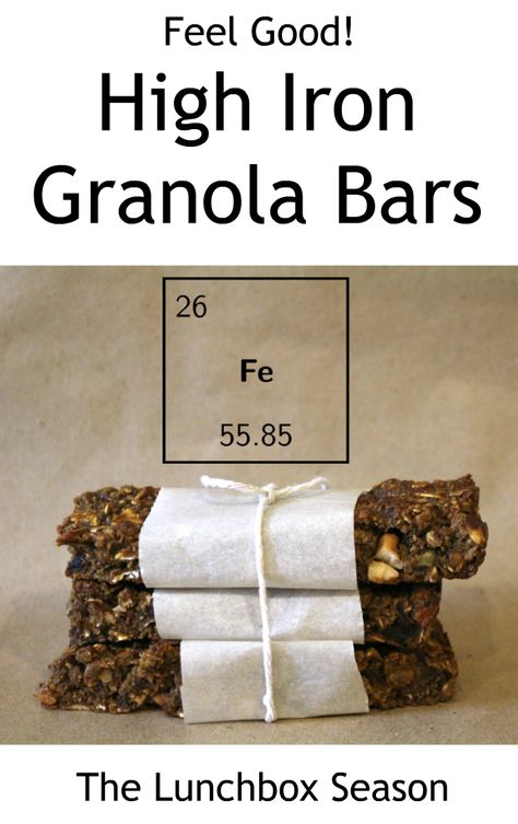 Iron Rich Snacks, Iron Diet, Bars Gluten Free, Gluten Free Bars, Vitamin B 12, Foods With Iron, Muesli Bars, Iron Recipes, The Lunchbox