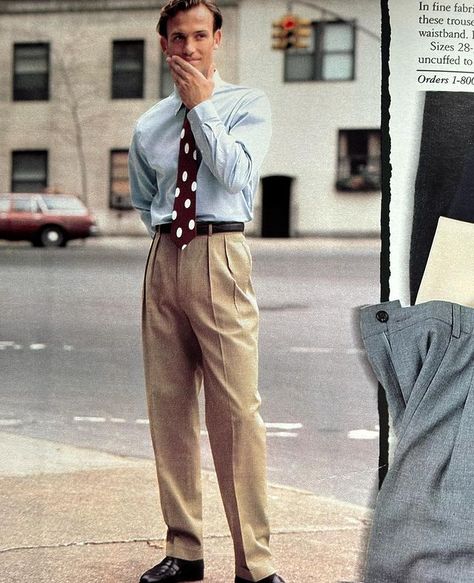 90s Pants Men, Office Outfit Men, 90s Men Fashion, 90s Japan, 90s Pants, Zoot Suit, Blue Roof, 90s Men, 90s Tv