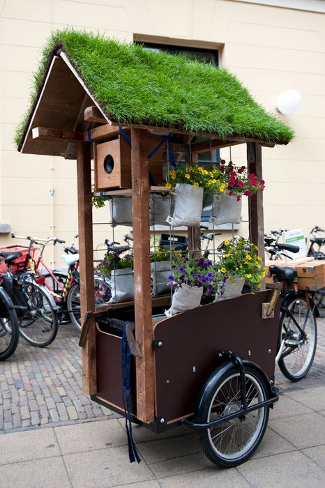 Mobile Gardening, Bike Parade, Camping Projects, Bike Cart, Food Cart Design, Portable Kitchen, Mobile Business, Flower Cart, Wood Joints