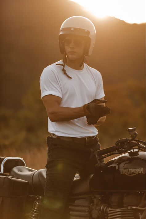 Men And Motorcycles, Motorcycle Photoshoot Man, Motorcycle Portrait Photography, Motorcycle Poses Men, Men Motorcycle Photography, Bike Photography Men, Biker Photoshoot Men, Guy On Motorcycle, Motorcycle Photography Male