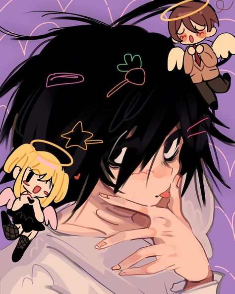 L Wallpaper, L Lawliet, Notes Art, Sketchbook Art Inspiration, Boy Art, Funky Art, Art Inspiration Drawing, Anime Kawaii, Cool Drawings