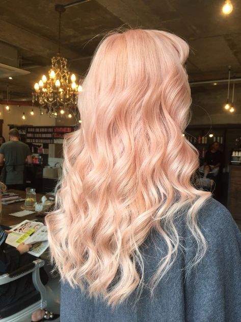 Pastel Peach Hair, London Hair Salon, Blond Rose, Pastel Purple Hair, Peach Hair Colors, Strawberry Blonde Hair Color, Peach Hair, Spring Hair Color, Hair Color Pastel