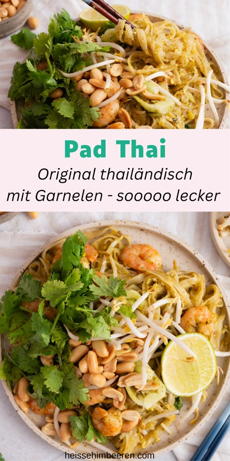 Pad Thai With Shrimp, Easy Healthy Pad Thai, Shrimp Pad Thai Recipe Authentic, Summer Shrimp Pad Thai, Thai Food Pad See Ew, Protein Meal, Thai Cooking, Food Heaven, Recipes From Heaven