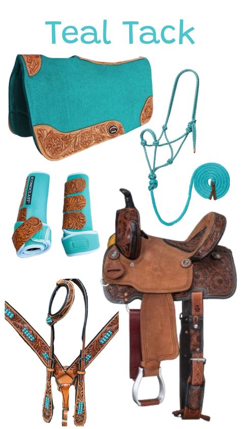 #tack #horse #horsetack Western Horse Tack Turquoise, Western Tack Sets, Barrel Racing Tack Sets, Barrel Racing Tack Rodeo, Bling Horse Tack, Bling Tack, Inspirational Horse Quotes, Horse Riding Quotes, Dream Horse Barns