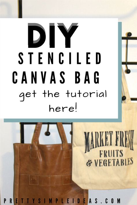 Need a DIY gift for Friends and Family (or a DIY Christmas gift for kids, women, coworkers, your mom - and that's cheap? Then you have to make this super easy DIY stenciled canvas tote bag. It is also super easy and super fast! DIY stenciled tote bag. DIY canvas bag decorating. Diy canvas bag paint. DIY canvas bag ideas. #DIYcanvasbag Canvas Bag Ideas, Diy Canvas Bag, Diy Gift For Friends, Painted Canvas Bags, Diy Christmas Gifts For Kids, Homemaker Schedule, Christmas Gift For Kids, Diy Gifts For Friends, Canvas Bags