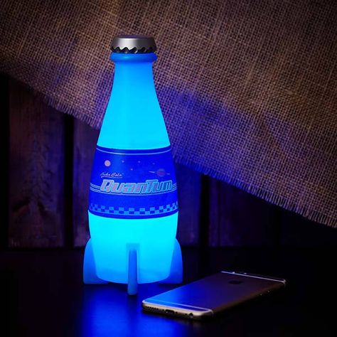 Fallout Nuka-Cola Quantum LED Mood Light Fallout Furniture, Game Decorations, Fallout Theme, Nuka Cola Quantum, Star Trek Phaser, Fallout Nuka Cola, School Gadget, Nuka Cola, The Infinity Gauntlet