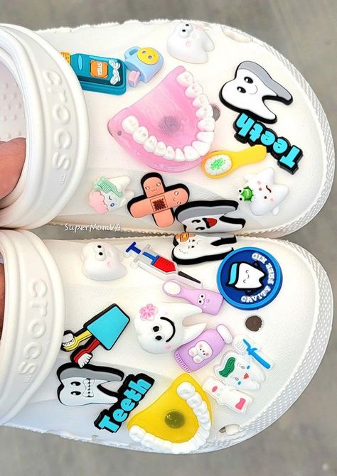 Dental Hygiene Student Aesthetic, Dental Hygiene School Supplies, Dental Hygiene Aesthetic, Dental Assistant Aesthetic, Dental Accessories, Cute Croc Charms, Buena Park California, Dental Wallpaper, Dental Assistant Study