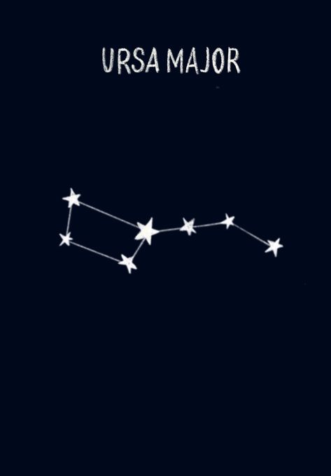 Ursa Major Constellation, Winter Unit, Ursa Major, Starry Night Sky, Study Unit, Night Skies, Constellations, Starry Night