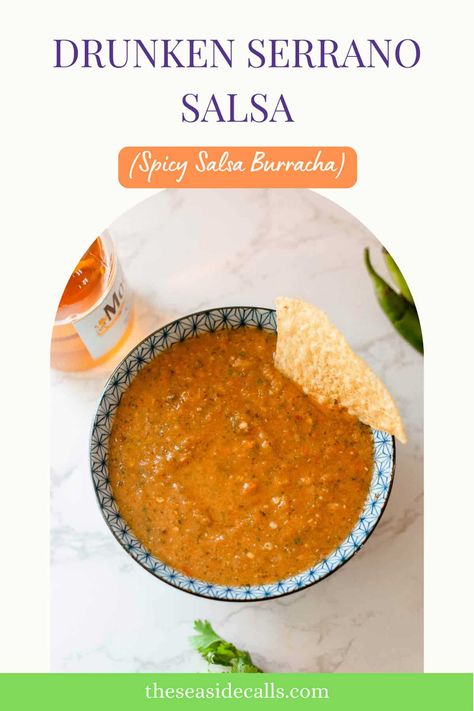 Serrano Salsa, Spicy Salsa Recipe, Salsa Borracha, Latin Dishes, Modelo Beer, Salsa Salsa, Lime Pickles, Mexican Flavors, Pepper Recipes