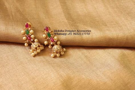 Grt Jewellers Earrings Gold, Earing Designs Gold For Wedding, Ear Rings For Women In Gold Latest, Small Ear Rings Gold, 2 Gm Gold Earrings, 2grams Gold Earrings Indian, Small Buttalu Earrings Gold, Ear Rings For Kids, Simple Earrings Gold Indian