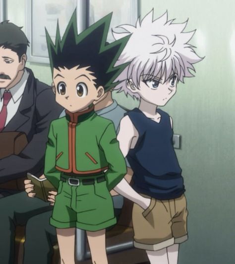 Gon and Killua        ~Hunter X Hunter Gon And Killua Wallpapers, Killua Hunter X Hunter, Gon And Killua, Ging Freecss, Gon Killua, Anime Friendship, Hunter Anime, Anime Baby, Wallpapers Iphone