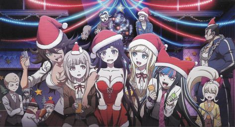 Danganronpa Christmas, Hope's Peak Academy, Mikan Tsumiki, Foto Top, Danganronpa Funny, Danganronpa 1, 17 December, Super Danganronpa, Anime Christmas