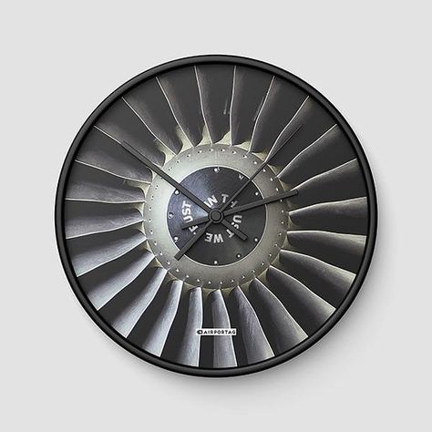 In Thrust We Trust #pilot #airplane #aircraft #aviation #pilotlife #pilotsofinstagram #airplanes #aviationdaily #aviationphotography Aviation Bedroom, Aviation Furniture, Aviation Theme, World Clock, Cool Clocks, Aviation Photography, Travel Decor, Travel Inspired, Clock Design