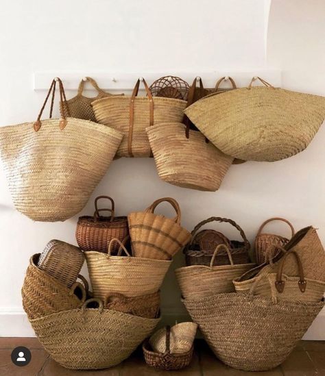 @pino3bravo on Instagram: “A lot MORE…-“I still find each day too short for all the thoughts I want to think, all the walks I want to take, all the books I want to…” Peg Rail, Inside My Bag, Straw Basket, Vintage Baskets, Sustainable Home, Basket Bag, Market Bag, Baskets On Wall, Wicker Baskets