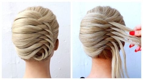 Hairstyle With Gown, Gown Hairstyle, French Roll Updo, Juda Hairstyle, Hairstyle For Wedding, French Roll, Greasy Hair, Roll Hairstyle, Hair Braid Videos