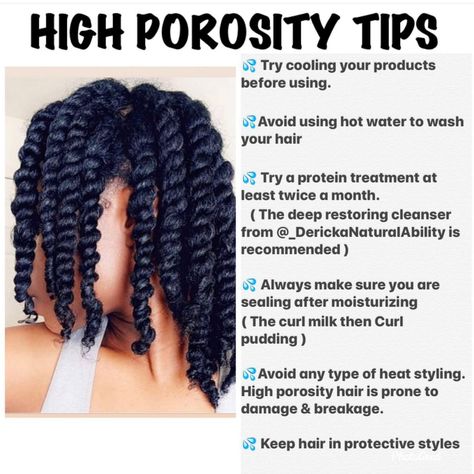 High Porosity Hair Tips, High Porosity Hair Regimen, Hair Journey Tips, Low Porosity Natural Hair, Porous Hair, Healthy Hair Routine, Healthy Natural Hair Growth, Natural Hair Routine, High Porosity Hair