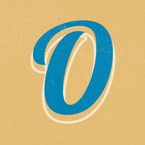 Psd retro letter O bold typography | free image by rawpixel.com / Hein Wordmark Logo Typography, Logo Inspiration Vintage, Small Business Logo Design, Numbers Typography, Hand Drawn Logo Design, Stickers Vintage, Vintage Instagram, Small Business Logo, Logo Number