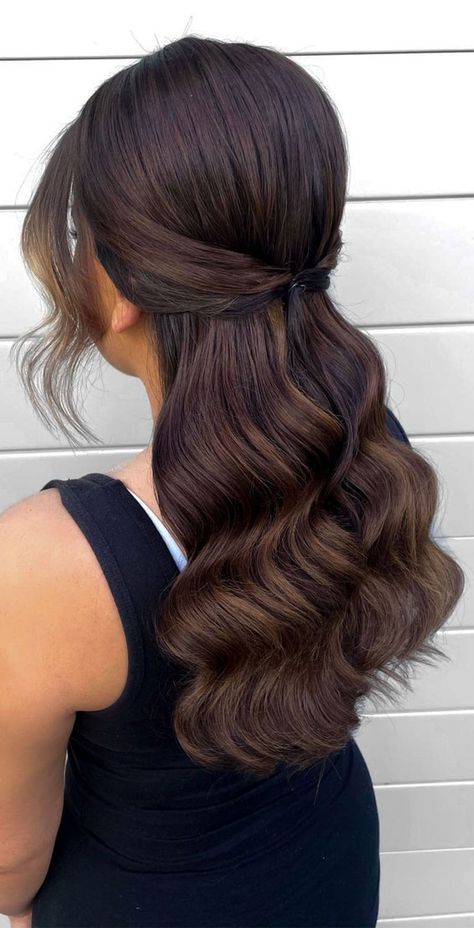 Half Pony Hairstyles, Half Bun Hairstyles, Tan Skin Blonde Hair, Half Up Wedding Hair, Half Up Half Down Hair Prom, Beauty Hair Color, Extension Hair, Dance Hairstyles, Wedding Hairstyles Half Up Half Down