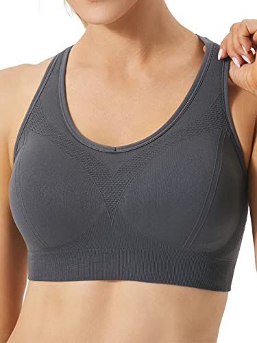 Supportive Sports Bra, Training Fitness Gym, Supportive Sports Bras, Plus Size Sports Bras, Gray Sports Bra, Seamless Sports Bra, Fitness Clothing, Workout Running, Yoga Training