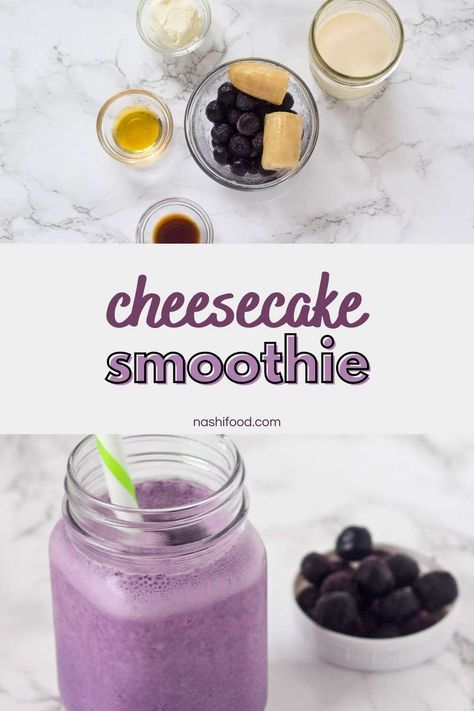 Indulge in the creamy bliss of our Delightful Blueberry Cheesecake Smoothie, made with frozen blueberries bursting with flavor and rich cream cheese for that perfect touch of velvety goodness. This refreshing, energizing, and luscious smoothie is a treat. This smoothie is your go-to whether you're starting your day or need a pick-me-up. So why wait? Make this refreshing smoothie today! Experience the joy of healthy indulgence. Blueberry Cheesecake Smoothie, Blueberry Smoothie Aesthetic, Cream Cheese Smoothie, Acai Smoothie Recipe, Frozen Fruit Smoothie Recipes, Almond Milk Smoothie Recipes, Paleo Smoothies, Smoothie Aesthetic, Avocado Smoothie Recipe