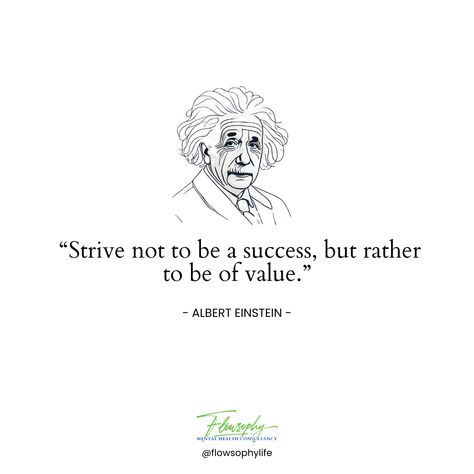 "Strive not to be a success, but rather to be of value." - Albert Einstein 🌟  In a world that often equates success with achievement, remember the power of making a positive impact. Focus on adding value to the lives of others and the world around you. 🌍✨  How can you add value to someone's life today? Share your ideas or experiences in the comments!  #Inspiration #AlbertEinstein #ValueOverSuccess #PositiveImpact #Mindfulness #PersonalGrowth #Leadership #Wisdom #QuotesToLiveBy #SelfImprovement Einstein Quotes Inspiration, Albert Einstein Quotes, Einstein Quotes, The Lives Of Others, Albert Einstein, In A World, How Can, Personal Growth, Self Improvement