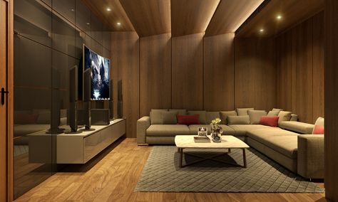 Vincome_villa on Behance Ceiling Design Home Theatre, Home Theater False Ceiling Designs, Home Theatre False Ceiling Design, Home Theater Acoustics Design, Theatre Room Ceiling, Theatre Ceiling Design, Home Theatre Ceiling Design, Villa Ceiling Design, Home Theater Ceiling Design