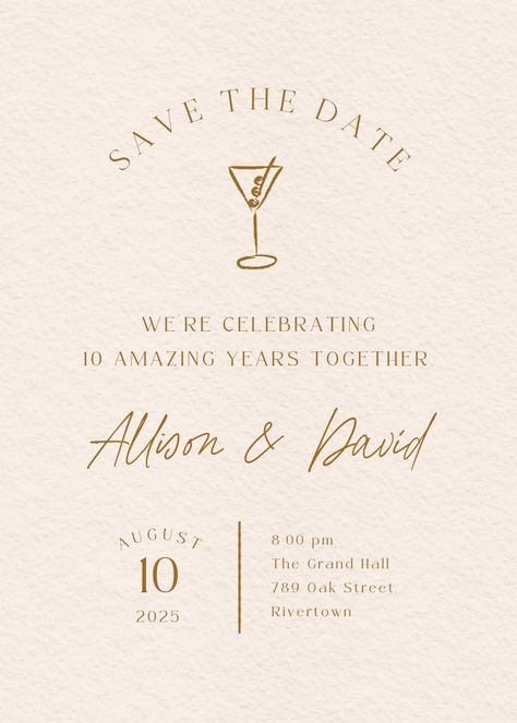 Structured typography - anniversary invitation  #invitations #printable #diy #template #Anniversary #party Anniversary Invitation, House Warming Invitations, Halloween Birthday Invitations, Bridesmaid Thank You, Family Cards, Anniversary Invitations, Engagement Announcement, Bridesmaid Cards, Halloween Invitations